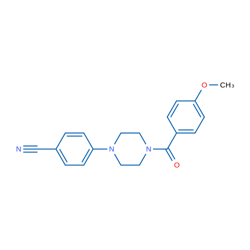 4-[4-(4-Methoxybenzoyl)piperazin-1-yl]benzonitrile 1g