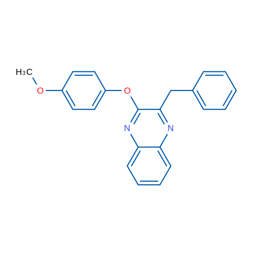 2-Benzyl-3-(4-methoxyphenoxy)quinoxaline 1g