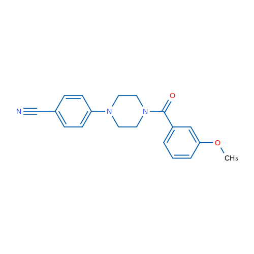 4-[4-(3-Methoxybenzoyl)piperazin-1-yl]benzonitrile 1g