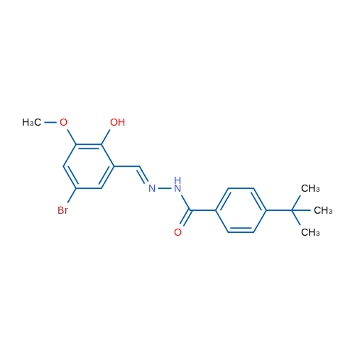 N'-[(1E)-(5-Bromo-2-hydroxy-3-methoxyphenyl)methylidene]-4-tert-butylbenzohydrazide 1g