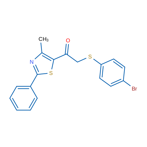 2-[(4-Bromophenyl)sulfanyl]-1-(4-methyl-2-phenyl-1,3-thiazol-5-yl)ethan-1-one 1g