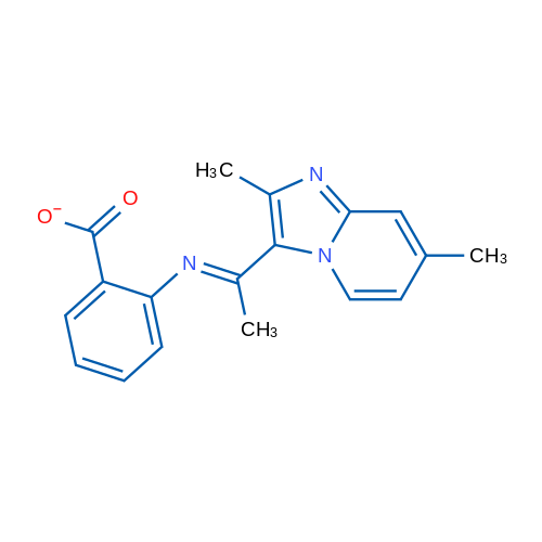 (E)-(1-{2,7-dimethylimidazo[1,2-a]pyridin-3-yl}ethylidene)amino benzoate 1g