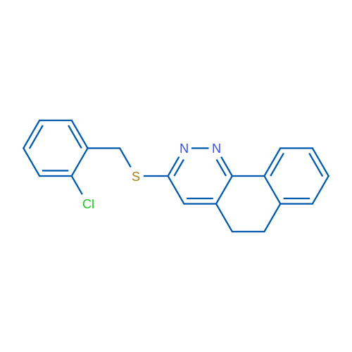 3-{[(2-chlorophenyl)methyl]sulfanyl}-5H,6H-benzo[h]cinnoline 1g