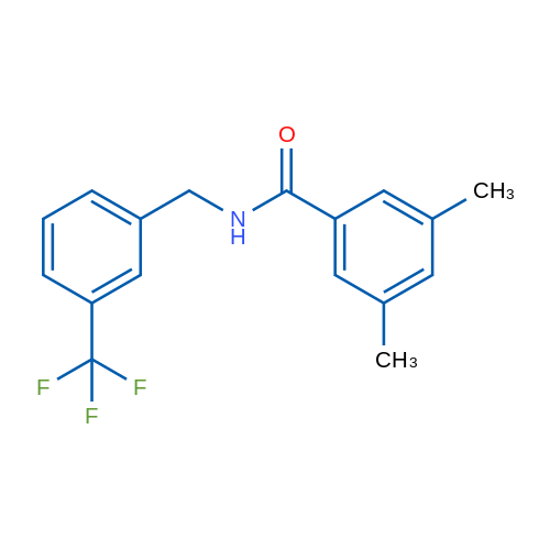 3,5-Dimethyl-N-{[3-(trifluoromethyl)phenyl]methyl}benzamide 1g