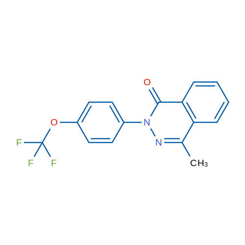 4-Methyl-2-[4-(trifluoromethoxy)phenyl]-1,2-dihydrophthalazin-1-one 1g