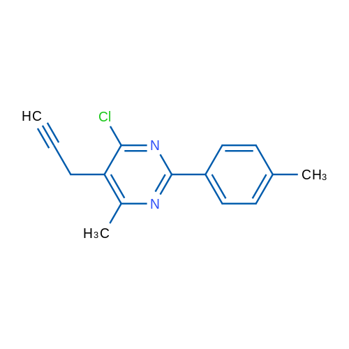 4-Chloro-6-methyl-2-(4-methylphenyl)-5-(prop-2-yn-1-yl)pyrimidine 1g