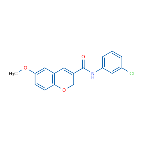 N-(3-Chlorophenyl)-6-methoxy-2H-chromene-3-carboxamide 1g