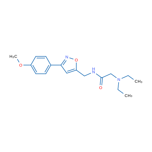 2-(Diethylamino)-N-{[3-(4-methoxyphenyl)-1,2-oxazol-5-yl]methyl}acetamide 1g