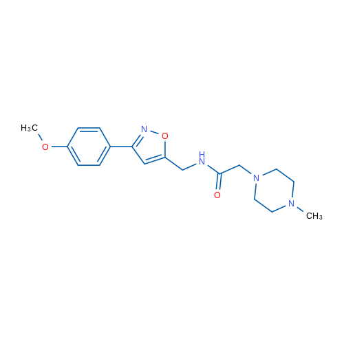 N-{[3-(4-methoxyphenyl)-1,2-oxazol-5-yl]methyl}-2-(4-methylpiperazin-1-yl)acetamide 1g