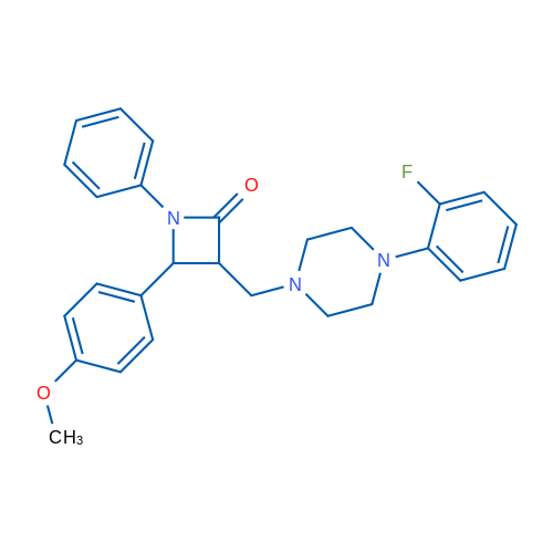 3-{[4-(2-fluorophenyl)piperazin-1-yl]methyl}-4-(4-methoxyphenyl)-1-phenylazetidin-2-one 1g