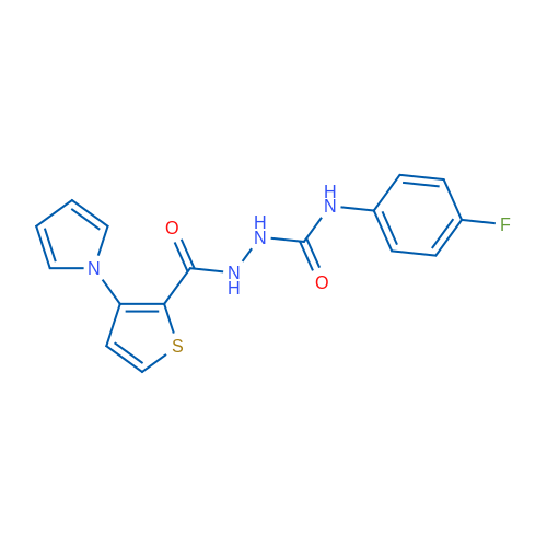 N-{[(4-fluorophenyl)carbamoyl]amino}-3-(1H-pyrrol-1-yl)thiophene-2-carboxamide 1g