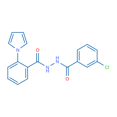 3-Chloro-N'-[2-(1H-pyrrol-1-yl)benzoyl]benzohydrazide 1g