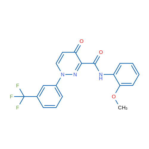 N-(2-Methoxyphenyl)-4-oxo-1-[3-(trifluoromethyl)phenyl]-1,4-dihydropyridazine-3-carboxamide 1g