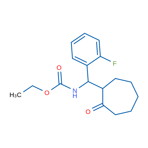 Ethyl N-[(2-fluorophenyl)(2-oxocycloheptyl)methyl]carbamate 1g