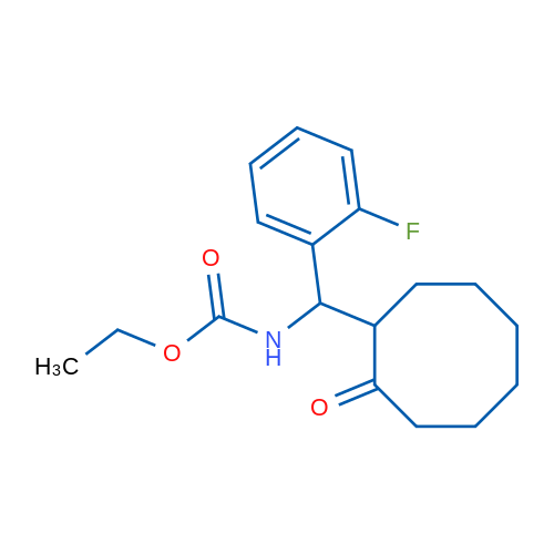 Ethyl N-[(2-fluorophenyl)(2-oxocyclooctyl)methyl]carbamate 1g