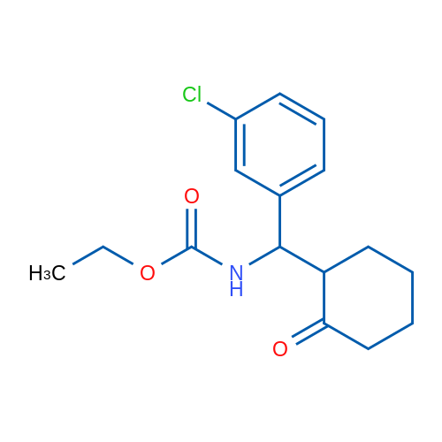 Ethyl N-[(3-chlorophenyl)(2-oxocyclohexyl)methyl]carbamate 1g