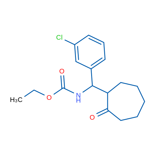 Ethyl N-[(3-chlorophenyl)(2-oxocycloheptyl)methyl]carbamate 1g
