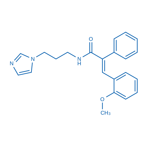 (2E)-N-[3-(1H-Imidazol-1-yl)propyl]-3-(2-methoxyphenyl)-2-phenylprop-2-enamide 50mg
