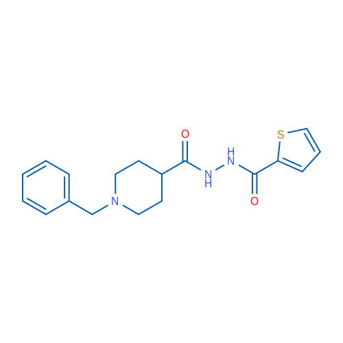 1-Benzyl-N'-(thiophene-2-carbonyl)piperidine-4-carbohydrazide 1g