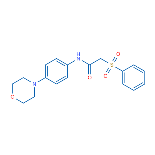 2-(Benzenesulfonyl)-N-[4-(morpholin-4-yl)phenyl]acetamide 1g