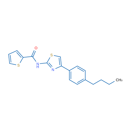N-[4-(4-Butylphenyl)-1,3-thiazol-2-yl]thiophene-2-carboxamide 1g