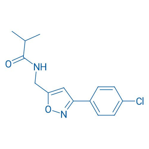 N-{[3-(4-chlorophenyl)-1,2-oxazol-5-yl]methyl}-2-methylpropanamide 1g