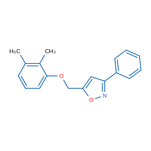 5-[(2,3-Dimethylphenoxy)methyl]-3-phenyl-1,2-oxazole 1g