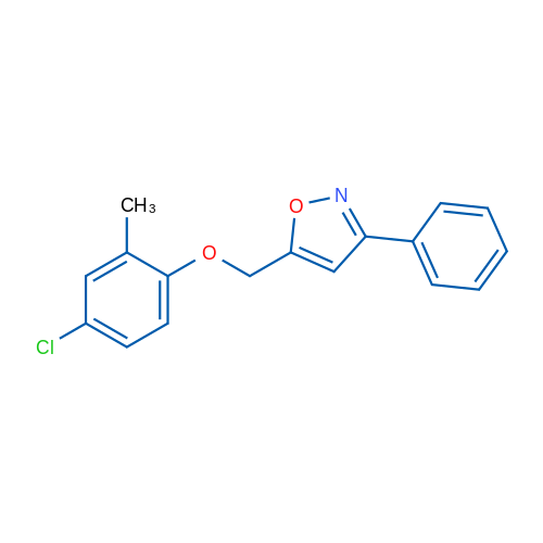 5-[(4-Chloro-2-methylphenoxy)methyl]-3-phenyl-1,2-oxazole 1g