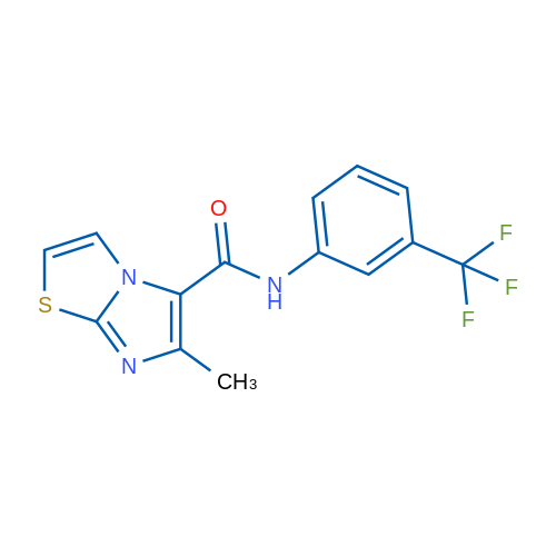 6-Methyl-N-[3-(trifluoromethyl)phenyl]imidazo[2,1-b][1,3]thiazole-5-carboxamide 1g