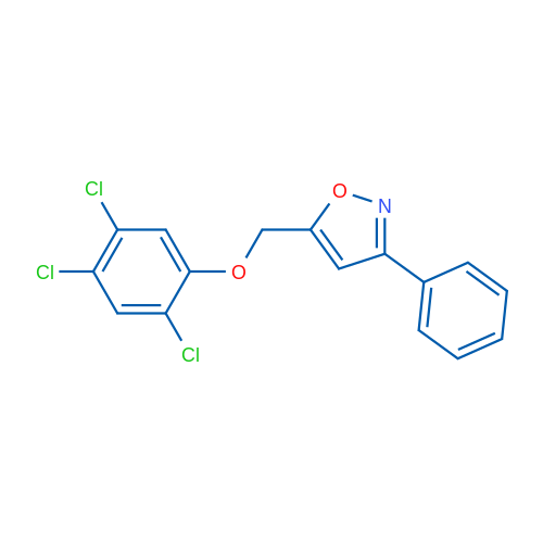 3-Phenyl-5-[(2,4,5-trichlorophenoxy)methyl]-1,2-oxazole 1g