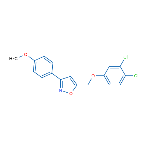 5-[(3,4-Dichlorophenoxy)methyl]-3-(4-methoxyphenyl)-1,2-oxazole 1g