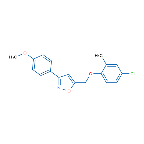 5-[(4-Chloro-2-methylphenoxy)methyl]-3-(4-methoxyphenyl)-1,2-oxazole 1g
