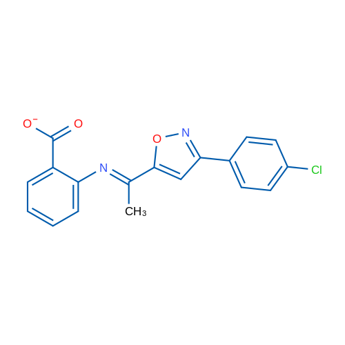 (E)-{1-[3-(4-chlorophenyl)-1,2-oxazol-5-yl]ethylidene}amino benzoate 1g