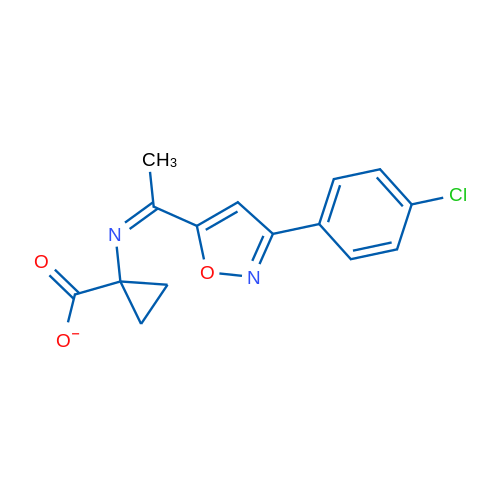 (Z)-{1-[3-(4-chlorophenyl)-1,2-oxazol-5-yl]ethylidene}amino cyclopropanecarboxylate 1g