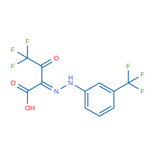 (2E)-4,4,4-Trifluoro-3-oxo-2-{2-[3-(trifluoromethyl)phenyl]hydrazin-1-ylidene}butanoic acid 1g