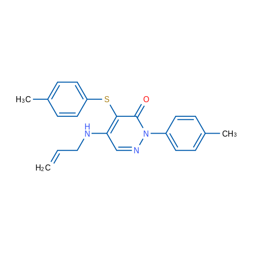 2-(4-Methylphenyl)-4-[(4-methylphenyl)sulfanyl]-5-[(prop-2-en-1-yl)amino]-2,3-dihydropyridazin-3-one 1g