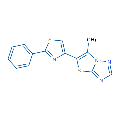 4-{6-methyl-[1,2,4]triazolo[3,2-b][1,3]thiazol-5-yl}-2-phenyl-1,3-thiazole 10mg