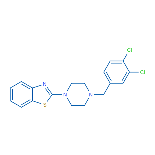 2-{4-[(3,4-dichlorophenyl)methyl]piperazin-1-yl}-1,3-benzothiazole 1g