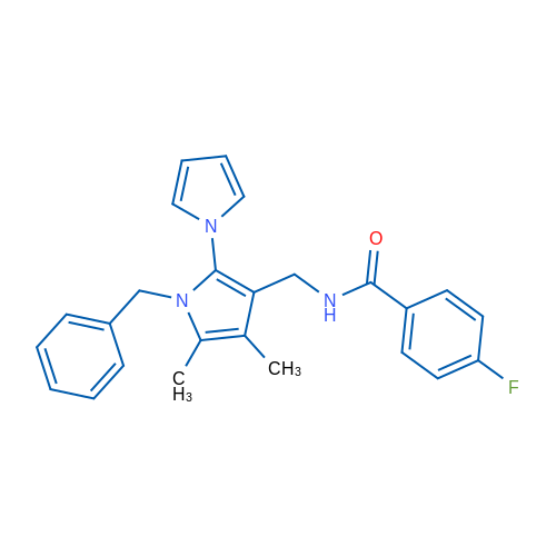 N-({1'-benzyl-4',5'-dimethyl-1'H-[1,2'-bipyrrole]-3'-yl}methyl)-4-fluorobenzamide 1g