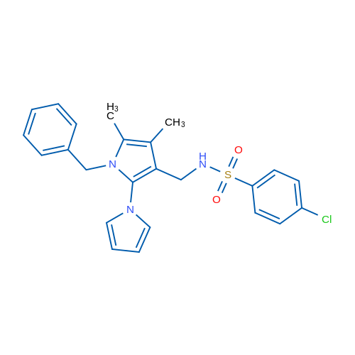 N-({1'-benzyl-4',5'-dimethyl-1'H-[1,2'-bipyrrole]-3'-yl}methyl)-4-chlorobenzene-1-sulfonamide 1g