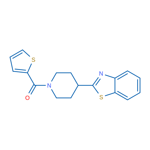2-[1-(Thiophene-2-carbonyl)piperidin-4-yl]-1,3-benzothiazole 1g