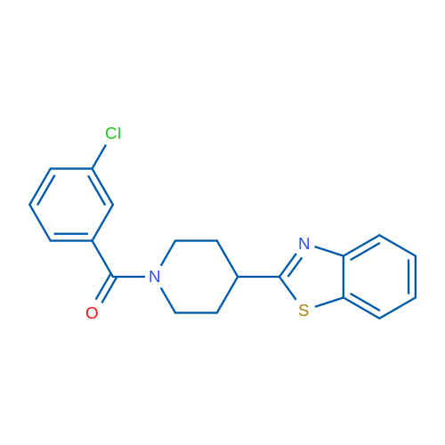 2-[1-(3-Chlorobenzoyl)piperidin-4-yl]-1,3-benzothiazole 1g
