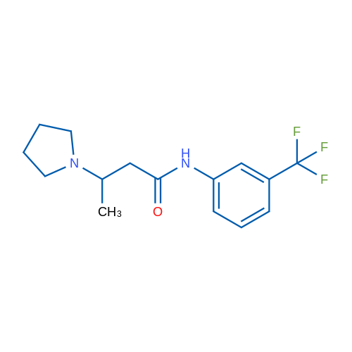 3-(Pyrrolidin-1-yl)-N-[3-(trifluoromethyl)phenyl]butanamide 1g