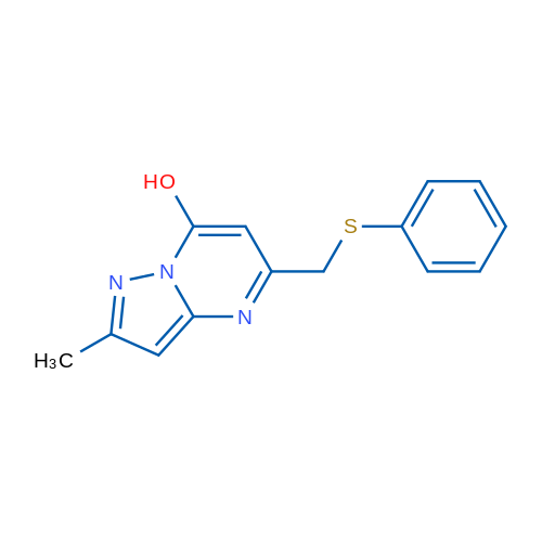 2-Methyl-5-[(phenylsulfanyl)methyl]pyrazolo[1,5-a]pyrimidin-7-ol 10mg