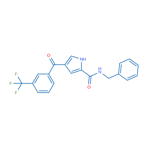 N-Benzyl-4-[3-(trifluoromethyl)benzoyl]-1H-pyrrole-2-carboxamide 1g