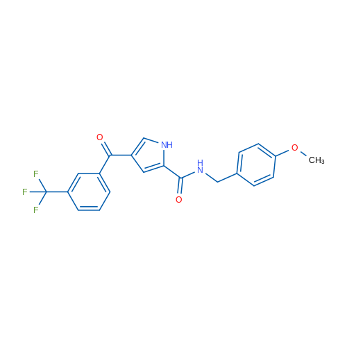 N-[(4-Methoxyphenyl)methyl]-4-[3-(trifluoromethyl)benzoyl]-1H-pyrrole-2-carboxamide 1g