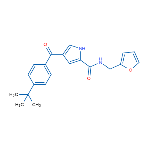 4-(4-tert-Butylbenzoyl)-N-[(furan-2-yl)methyl]-1H-pyrrole-2-carboxamide 1g