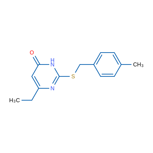 6-Ethyl-2-{[(4-methylphenyl)methyl]sulfanyl}-3,4-dihydropyrimidin-4-one 1g