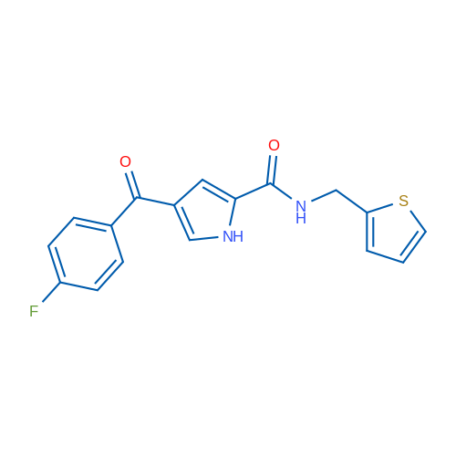 4-(4-Fluorobenzoyl)-N-[(thiophen-2-yl)methyl]-1H-pyrrole-2-carboxamide 1g