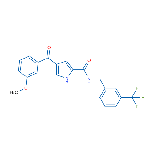 4-(3-Methoxybenzoyl)-N-{[3-(trifluoromethyl)phenyl]methyl}-1H-pyrrole-2-carboxamide 1g